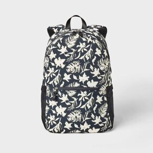 All In Motion - 23L Tween Crinkle Backpack - All In Motion Floral: Black/White